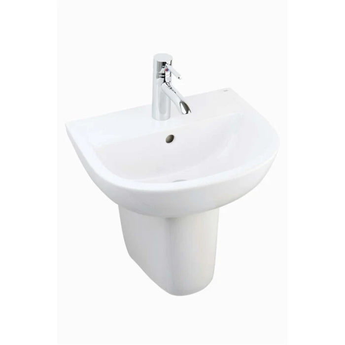 RAK CERAMICS COMPACT 450MM BASIN AND HALF PEDESTAL