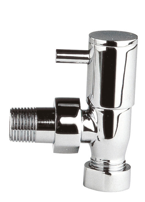 Angled Radiator Valve Pack (Pairs) Chrome