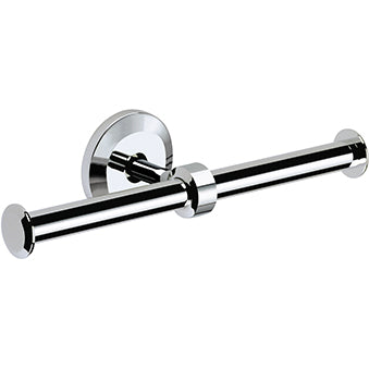 Solo Double Toilet Roll Holder Chrome Plated