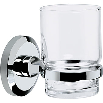 Solo Toothbrush & Tumbler Holder Chrome Plated