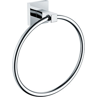 Square Towel Ring Brass Chrome Plated