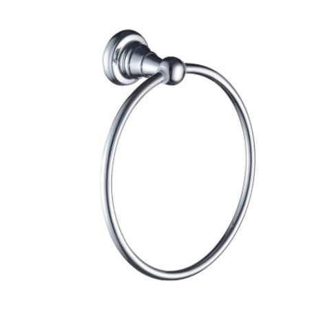 1901 Towel Ring Brass Chrome Plated