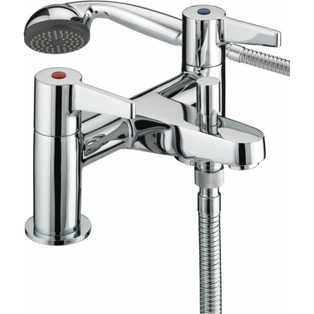 Design Utility Lever Bath Shower Mixer Chrome