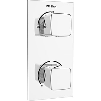 Cobalt Recessed Thermostatic Dual Control Shower Valve Chrome