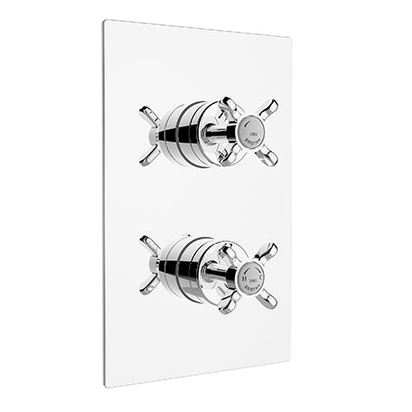 1901 Recessed Thermostatic Dual Control Chrome Shower Valve Chrome