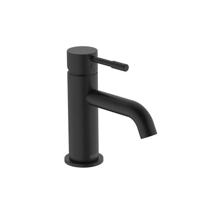 Mila Basin Mixer Tap with Clicker Waste Black