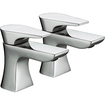 Hourglass Bath Taps Chrome