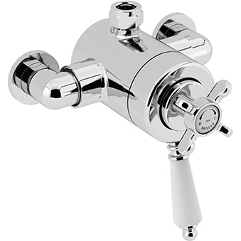 1901 Exposed Concentric Chrome Top Outlet Shower Valve Only