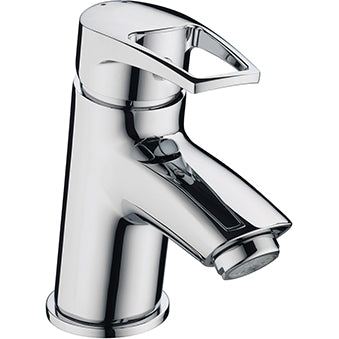 Smile Basin Mixer with Clicker Waste Chrome