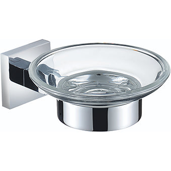 Square Soap Dish Brass Chrome Plated