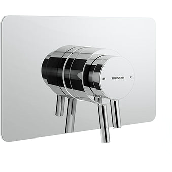 Prism Concealed Concentric Chrome Shower Valve Only