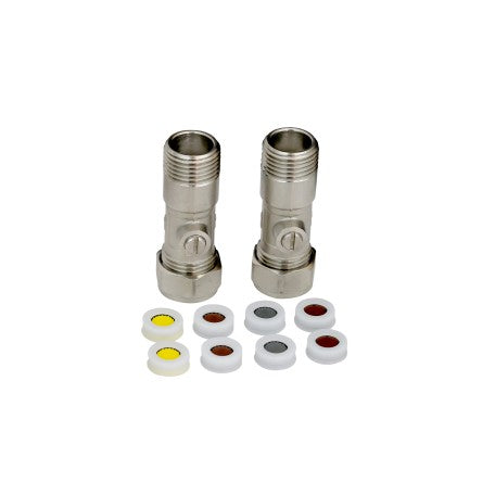 Basin mixer tap Isolating connectors with integral flow limiters 3ltr 4ltr 5ltr and 11ltr included