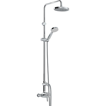 Prism Exposed Sequential Chrome Shower Valver with Diverter and Rigid Riser Kit