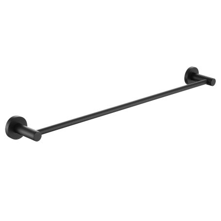Round Towel Rail Brass Black