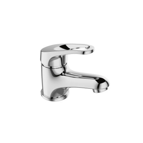 Iris Basin Mixer with Clicker Waste Chrome