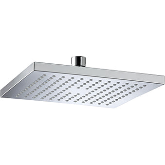 ABS 200mm Square Fixed Head Chrome