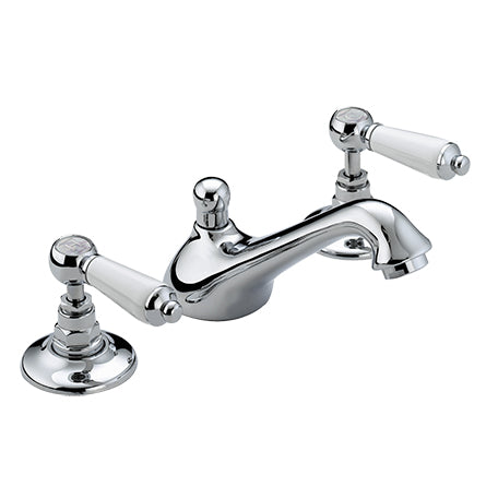 Renaissance 2 Three Hole Basin Mixer Chrome