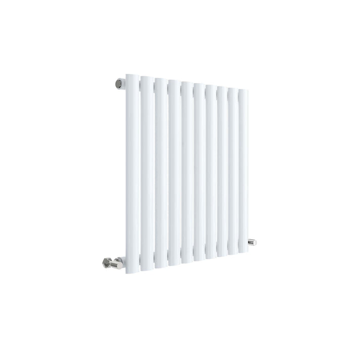 Horizontal Single Panel Radiator 600 x 586 High Gloss White