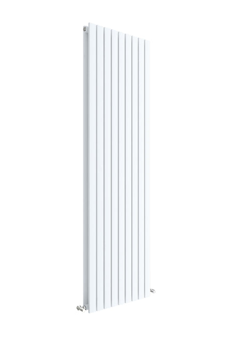 Vertical Double Panel Radiator 1800 x 528 Satin White