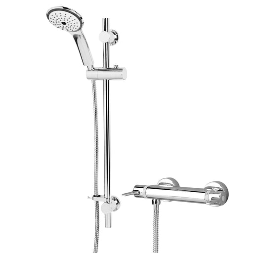 Design Utility Lever bar mixer with adjustable riser kit and fast fit wall fixings