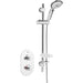 Artisan Recessed Thermostatic Dual Control Shower Valve with Kit Chrome