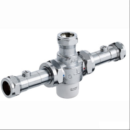 22mm Thermostatic Mixing Valve with Isolation