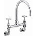 1901 Wall Mounted Bridge Sink Mixer Chrome