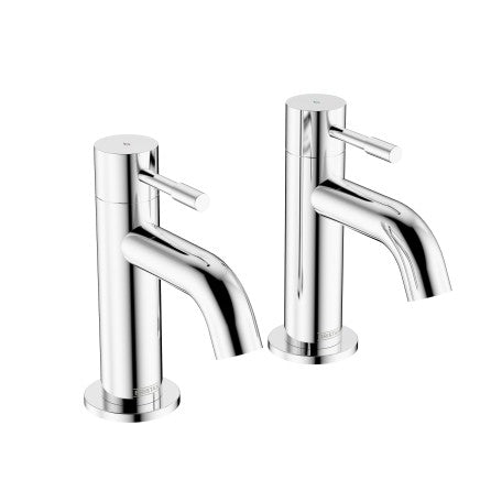 Mila Bath Pillar Taps Chrome