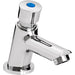 Single Luxury Soft Touch Timed Flow Basin Tap Chrome