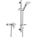 Prism Exposed Concentric Chrome Shower Valve with Adjustable Riser Kit